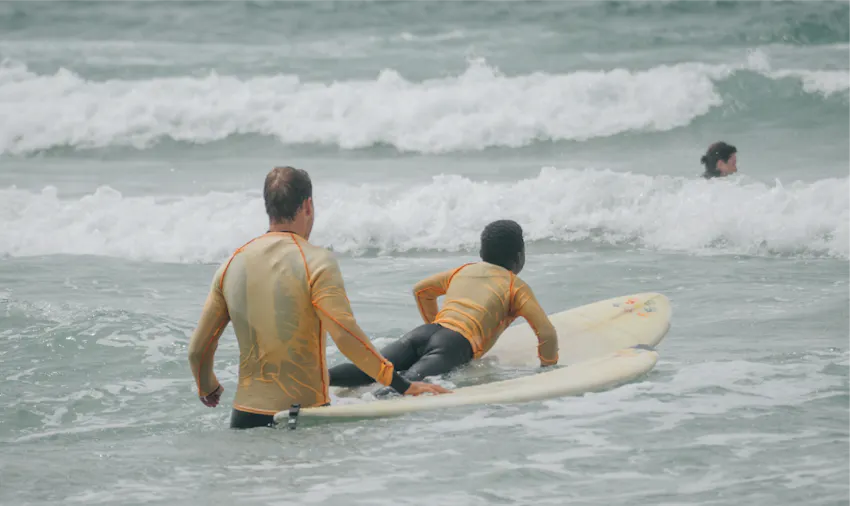 Adventure holiday as a volunteer teachign surfing in South Africa with IVHQ