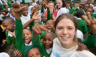 Dunoon Grammar School in Scotland engaging in international volunteering through IVHQ, building a program to develop global citizens.