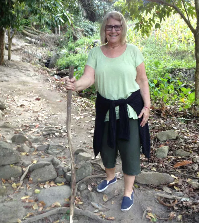 Hiking during an IVHQ weekend as an older volunteer in Thailand