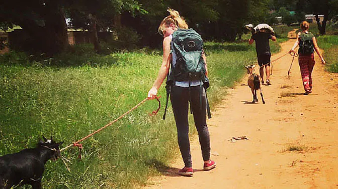 IVHQ volunteer Brandon as a volunteer in Zambia