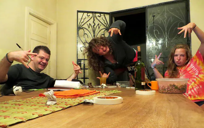 Making friends in the IVHQ Brazil volunteer house