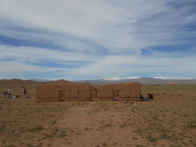 Visiting ruins in Morocco