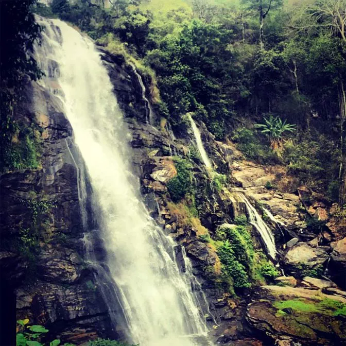 Visiting waterfalls in Thailand with IVHQ