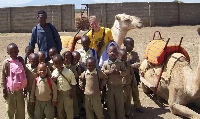 Teaching volunteer Megan, in Tanzania with IVHQ