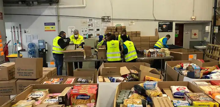 Volunteers on the Food Rescue project in Barcelona, Spain with IVHQ