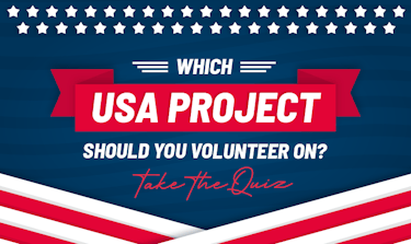 Which USA project should you volunteer on QUIZ?