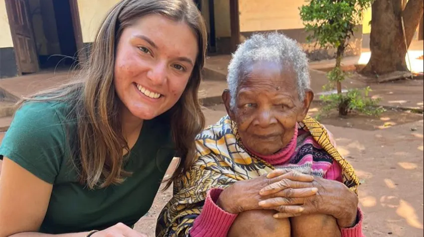 Making an imapct on the Elderly Care volunteering project in Zambia.