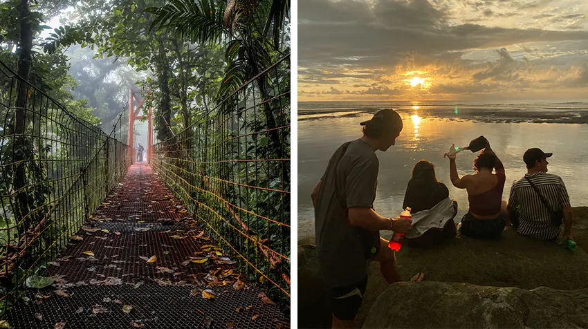 Rithanyaa's and her teen sister making friends, learning and growing through this volunteer experience in Costa Rica with IVHQ.