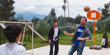 Volunteer on the Physical Education project with IVHQ in Quito Ecuador