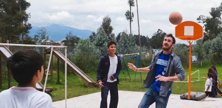 Volunteer on the Physical Education project with IVHQ in Quito Ecuador